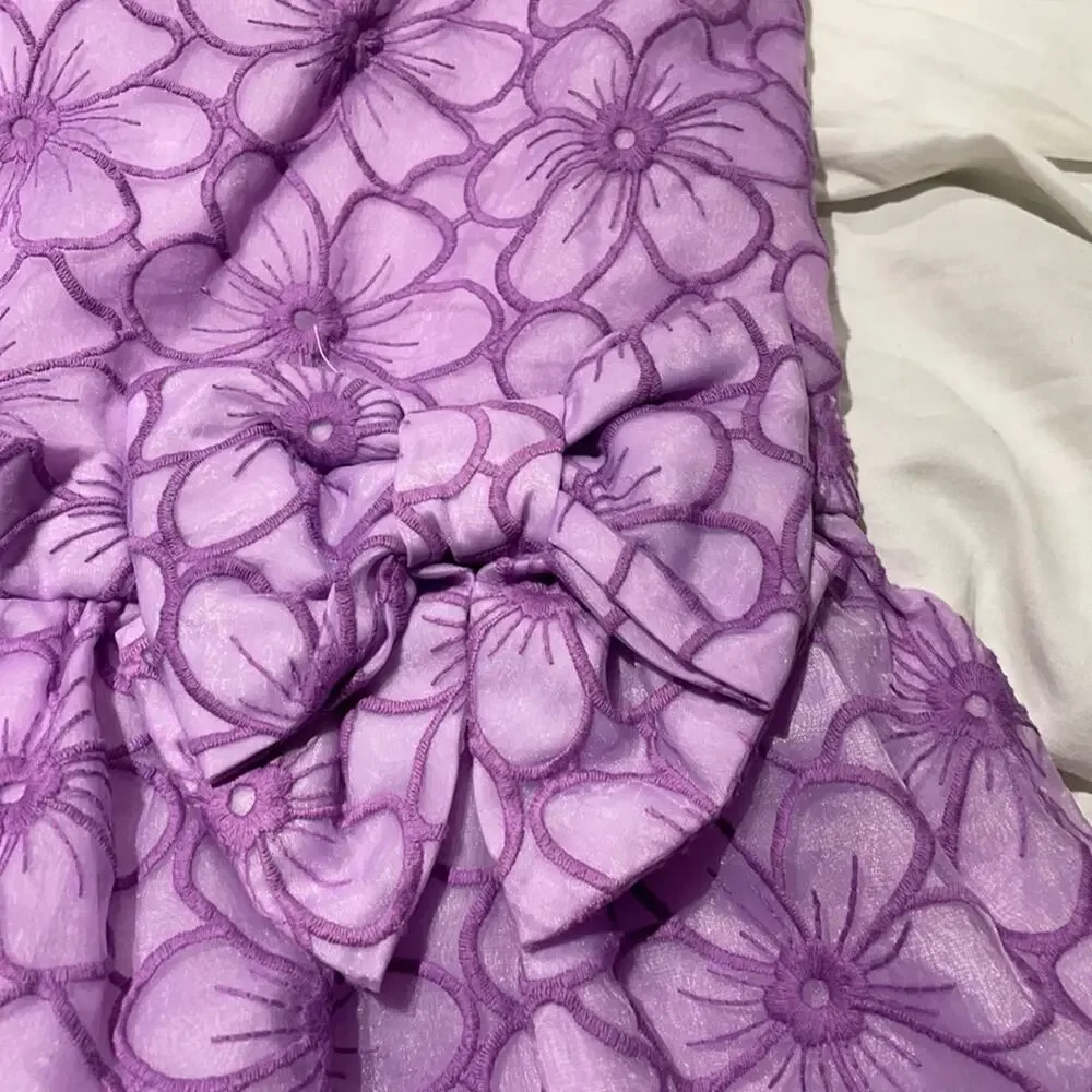 Gymboree 4 purple floral drop waist dream nwot